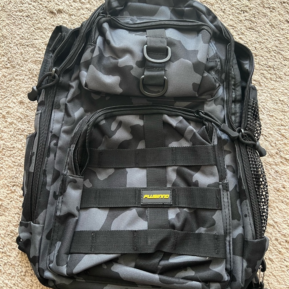 Fishing bag Black Camouflage Men's Backpack